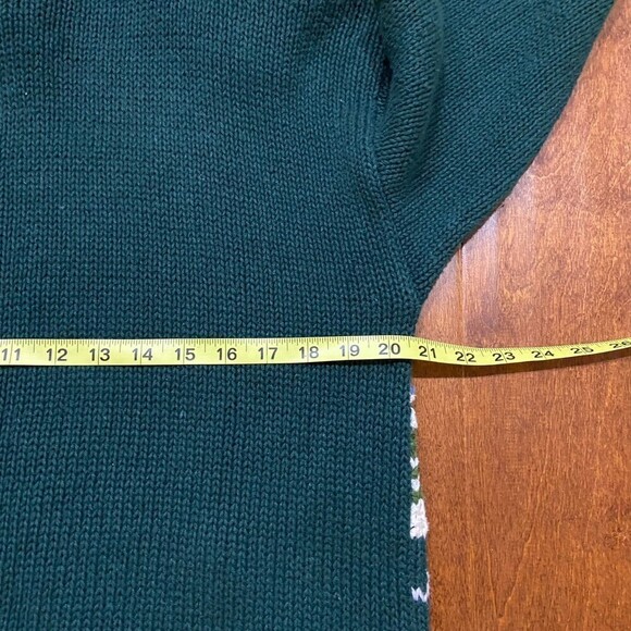 Tiara International Hand Knit Winter Santa X-Mas Crewneck Sweater Women's Large - Picture 6 of 9